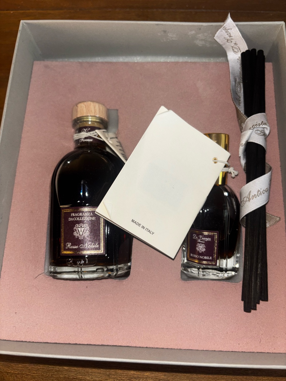 Rosso Nobile Home Fragrance Diffuser by DR. VRANJES New Made In Italy
